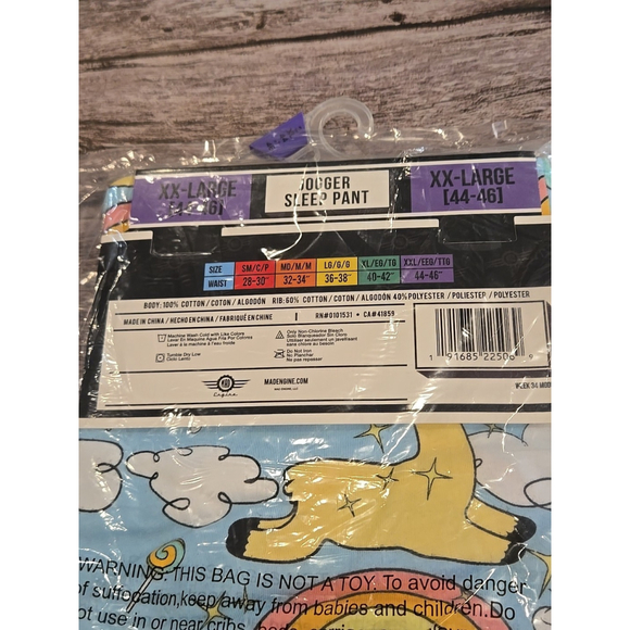 Mad Engine Sleep Paints Sz XXL 44-46, Elastic Waist New In Package (216) - Picture 4 of 5